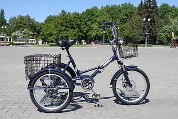 Doonkan Trike 20 синий электрический складной велосипед дункан трайк трицикл грузовой (3)