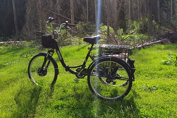 Электровелосипед трицикл Doonkan Trike 24 Трехколесный велосипед для взрослых складной 500w (45)