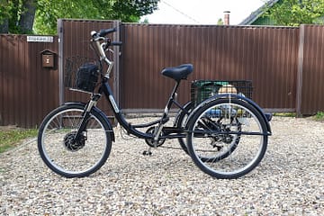 Электровелосипед трицикл Doonkan Trike 24 Трехколесный велосипед для взрослых складной 500w (71)