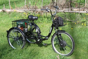 Электровелосипед трицикл Doonkan Trike 24 Трехколесный велосипед для взрослых складной 500w (91)