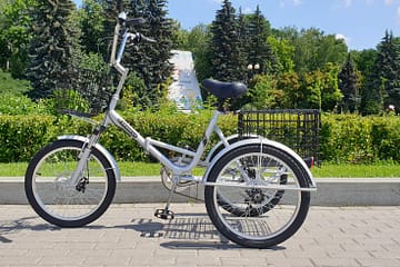 Трехколесный велосипед для взрослых взрослый для взрослого складной Трицикл Doonkan Trike 20 (8)